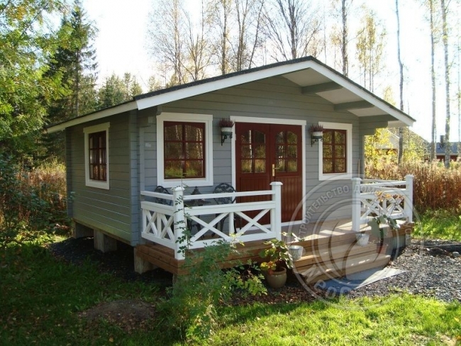 Отличный вариант дачного дома в стиле финского
